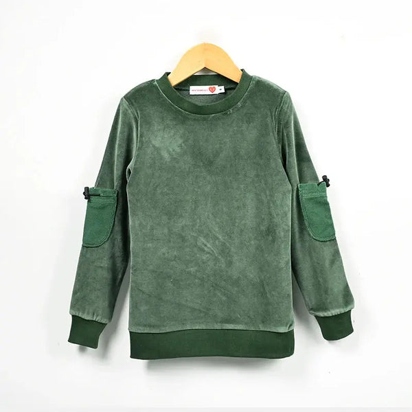 Boy - Dark Green Velvet Set I Love Ali