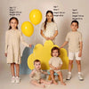 Ribbed Sunshine Bow Set Bloom Family-fashion