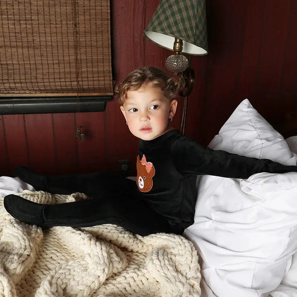 Baby - Snuggle Bear Velour Set Ali Affordable