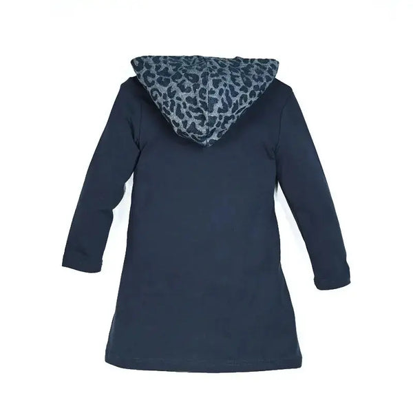 Girl - Blue Leopard Print Denim Set I Love Ali