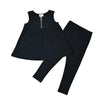Baby - Black Ribbed Set(Sleeveless & Long Sleeve) Ali Mali