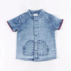 Boy - Indigo Embroidered Denim set
