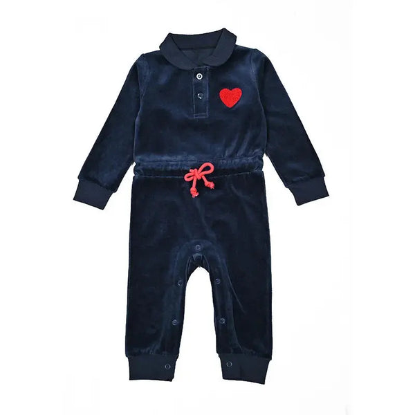 Baby - Luxury Navy Velour Set