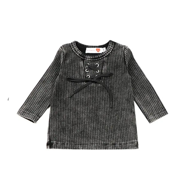 Baby - Ribbed Black Wash Set I Love Ali