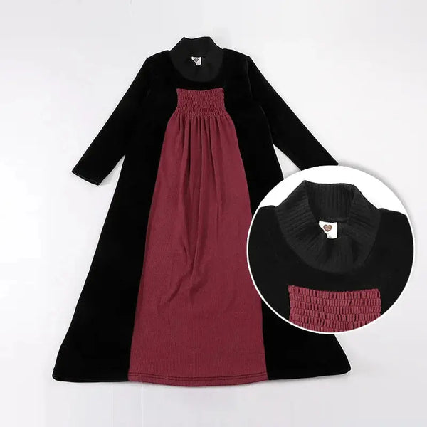 חלוק שבת קטיפה ומצלע לילדה