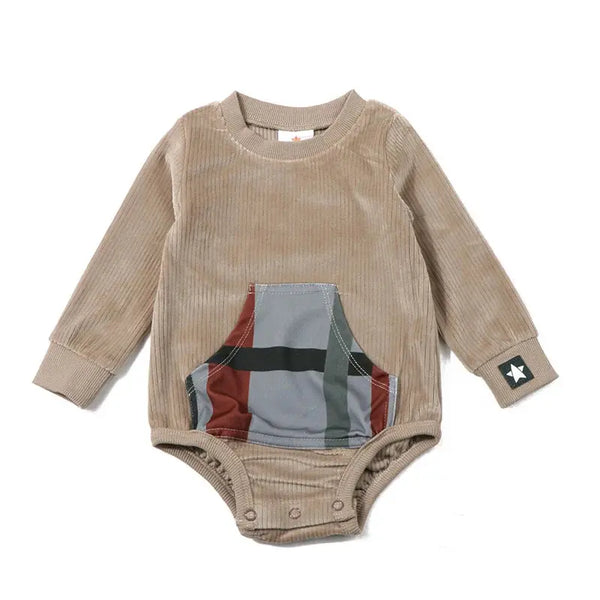 Baby - Plaid Pocket Set (outfit & romper) Ali Affordable