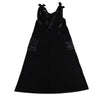 I-Love-Ali Girls maxi dress black ribbed satin summer children's dress clothes sleeveless size 3-16 years Bloom Kids Family-fashion