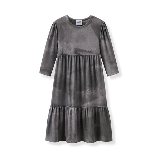 Ribbed grey melange Set Bloom Kids Family-fashion