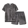Ribbed grey melange Set Bloom Kids Family-fashion