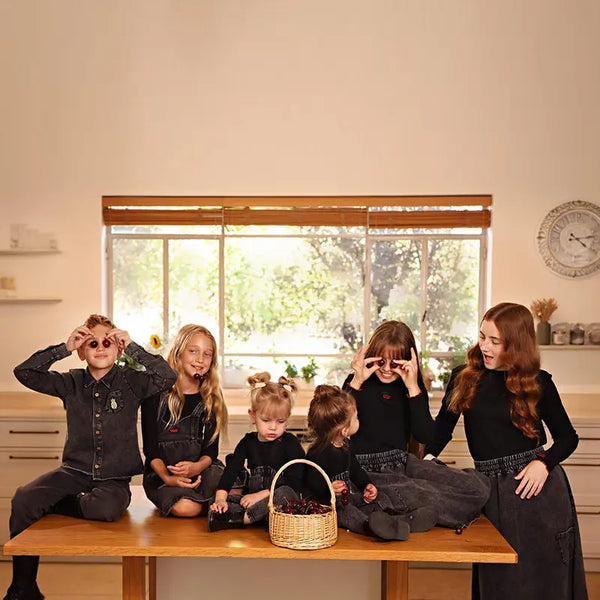 Boy - Fruit Black Denim Set Ali Mali