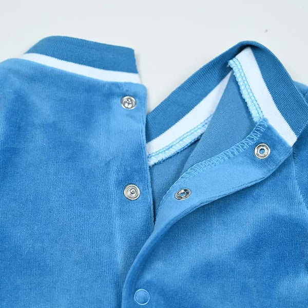 Baby - Mail Logo Blue and Pink Velvet Strip Set