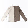Boy-Khaki and Earthy Colorblocked Set（Short-sleeve/Long-sleeve）