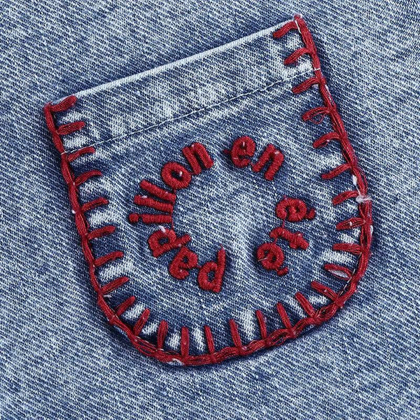 Boy - Indigo Embroidered Denim set