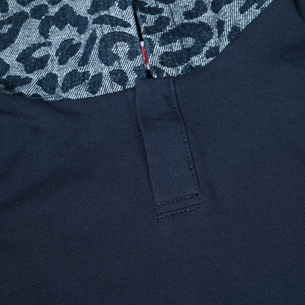 Boy - Blue Leopard Print Denim Set