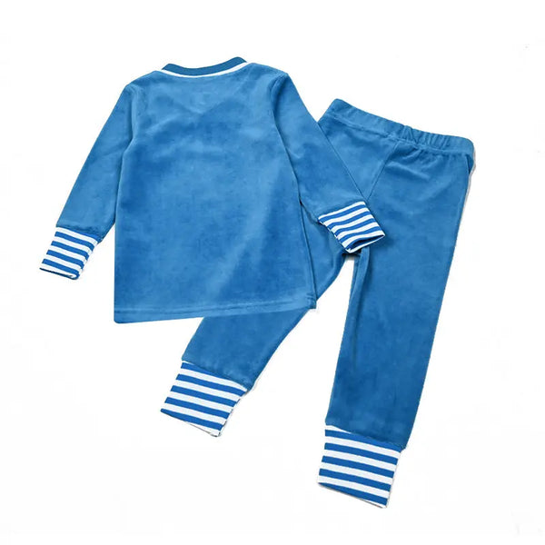 Boy - Mail Logo Blue and Pink Velvet Strip Set