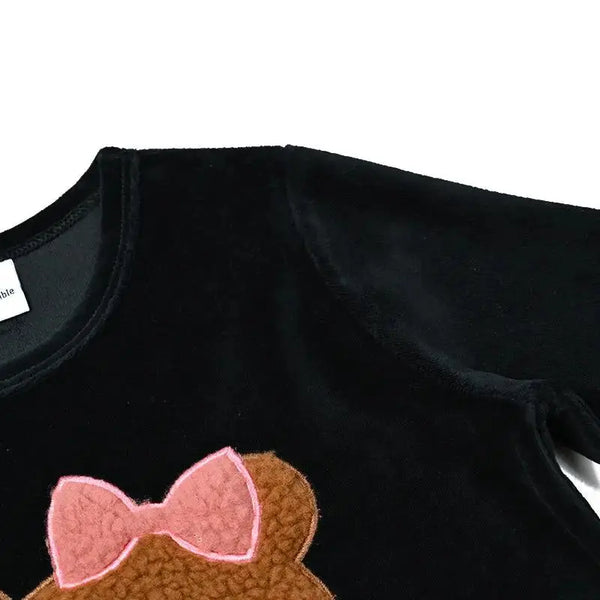 Girl - Snuggle Bear Velour Set Ali Affordable