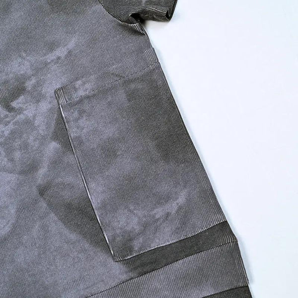 Ribbed grey melange Set Bloom Kids Family-fashion