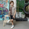 Boy-Khaki and Earthy Colorblocked Set（Short-sleeve/Long-sleeve）
