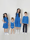 Boy-White Ribbed Sky Blue Set