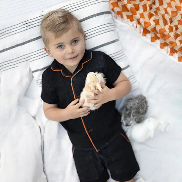 Boy - Black Denim Set Ali Plus