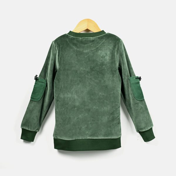 Boy - Dark Green Velvet Set