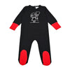 Baby - Black Base with Red Cuffs Cartoon Print Sleepwear Set Ali Mali