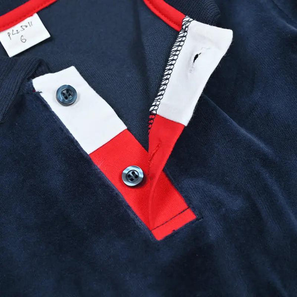 Boy - Luxury Navy Velour Set