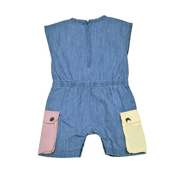 Contrasted Pockets Set Bloom Kids Family-fashion