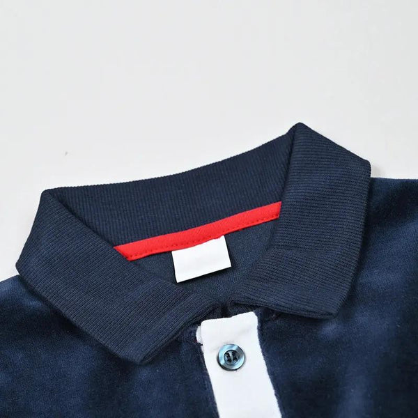Boy - Luxury Navy Velour Set