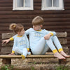 Baby - Kids Circus Carousel Knit Long Sleeve Pajama Set Barcali