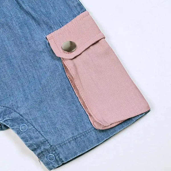 Contrasted Pockets Set Bloom Kids Family-fashion