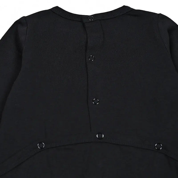 Baby - Black Base with Red Cuffs Cartoon Print Sleepwear Set Ali Mali