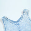 - Pink and White Contrast color Denim Set Ali Mali