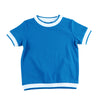 Boy-White Ribbed Sky Blue Set