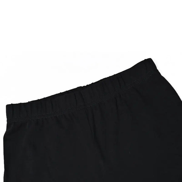 Baby - Black Base with Red Cuffs Cartoon Print Sleepwear Set Ali Mali