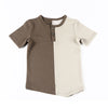 Boy-Khaki and Earthy Colorblocked Set（Short-sleeve/Long-sleeve）