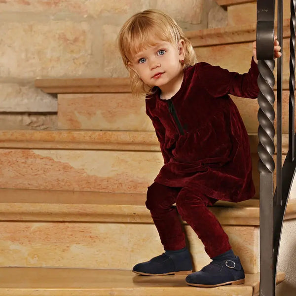 Baby - Burgundy Red Chenille Set