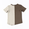Boy-Khaki and Earthy Colorblocked Set（Short-sleeve/Long-sleeve）