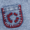 Girl - Indigo Embroidered Denim Set