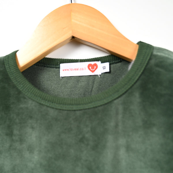 Girl - Dark Green Velvet Set