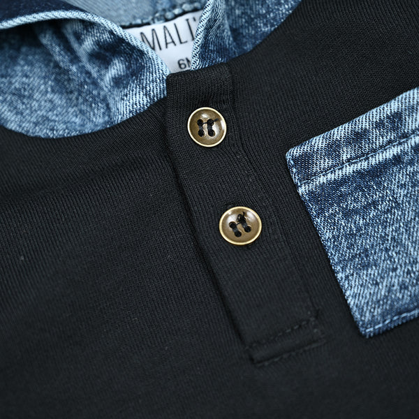 Girl - The Midnight Denim & Stripe Set