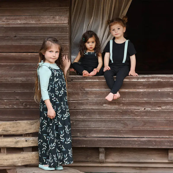 Children Black and mint green set Barcali