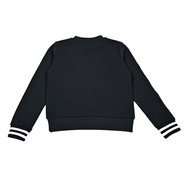 Boy - Colorblock Strip Denim Set