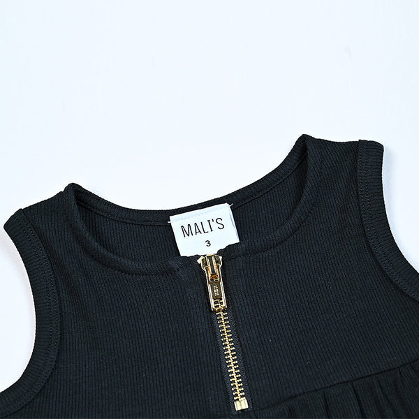 Baby - Black Ribbed Set(Sleeveless & Long Sleeve) Ali Mali