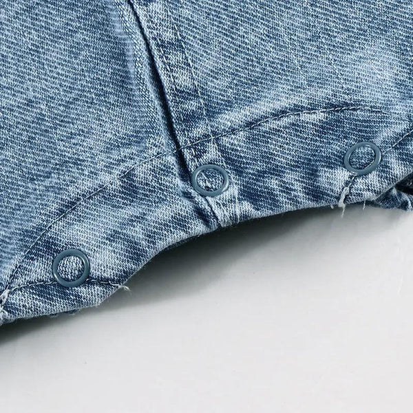 Baby - Indigo Embroidered Denim Set