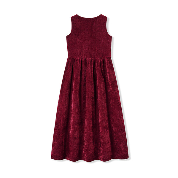 Girl - Burgundy Red Chenille Set