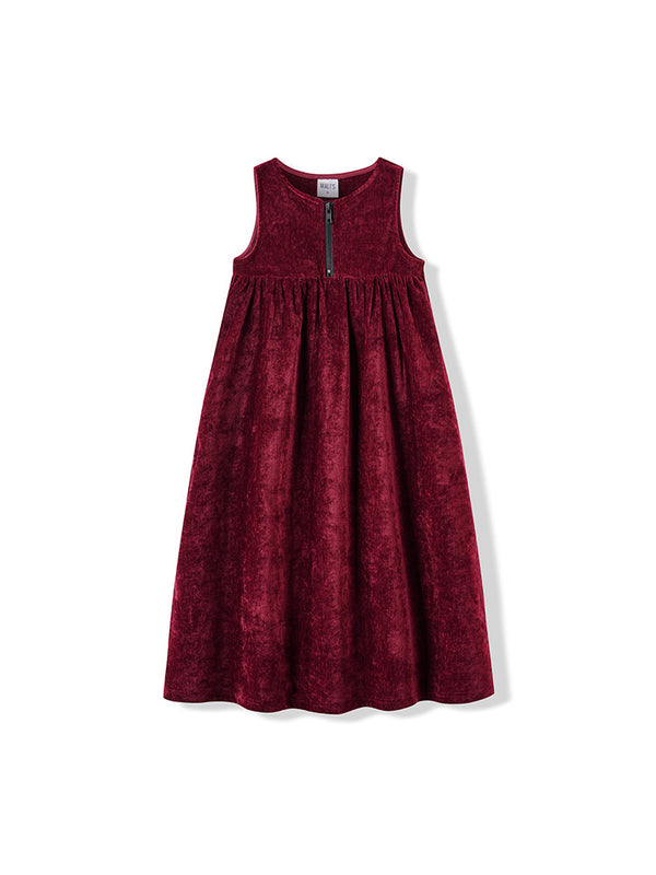 Girl - Burgundy Red Chenille Set
