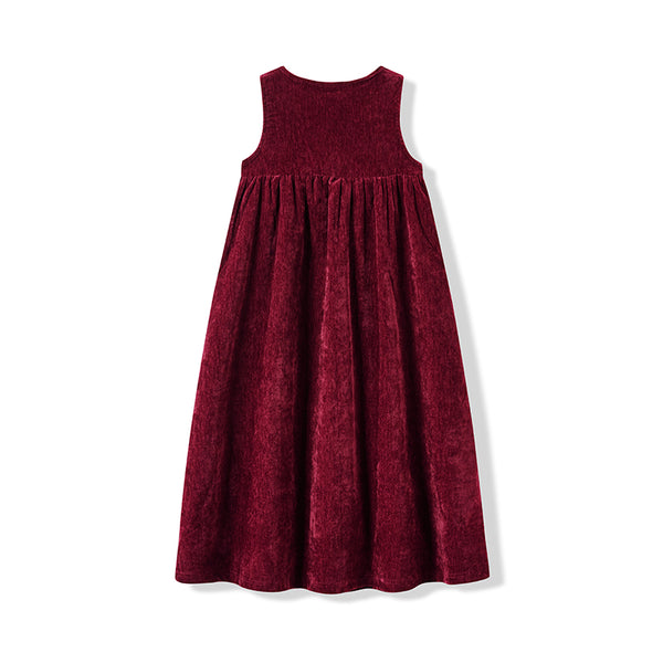 Girl - Burgundy Red Chenille Set