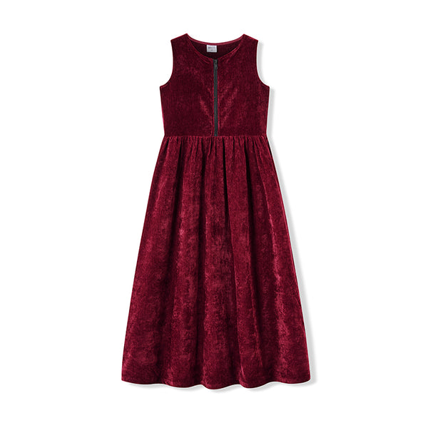 Girl - Burgundy Red Chenille Set