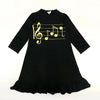 Girl - Black Musical Jersey Set Bloom Family-fashion